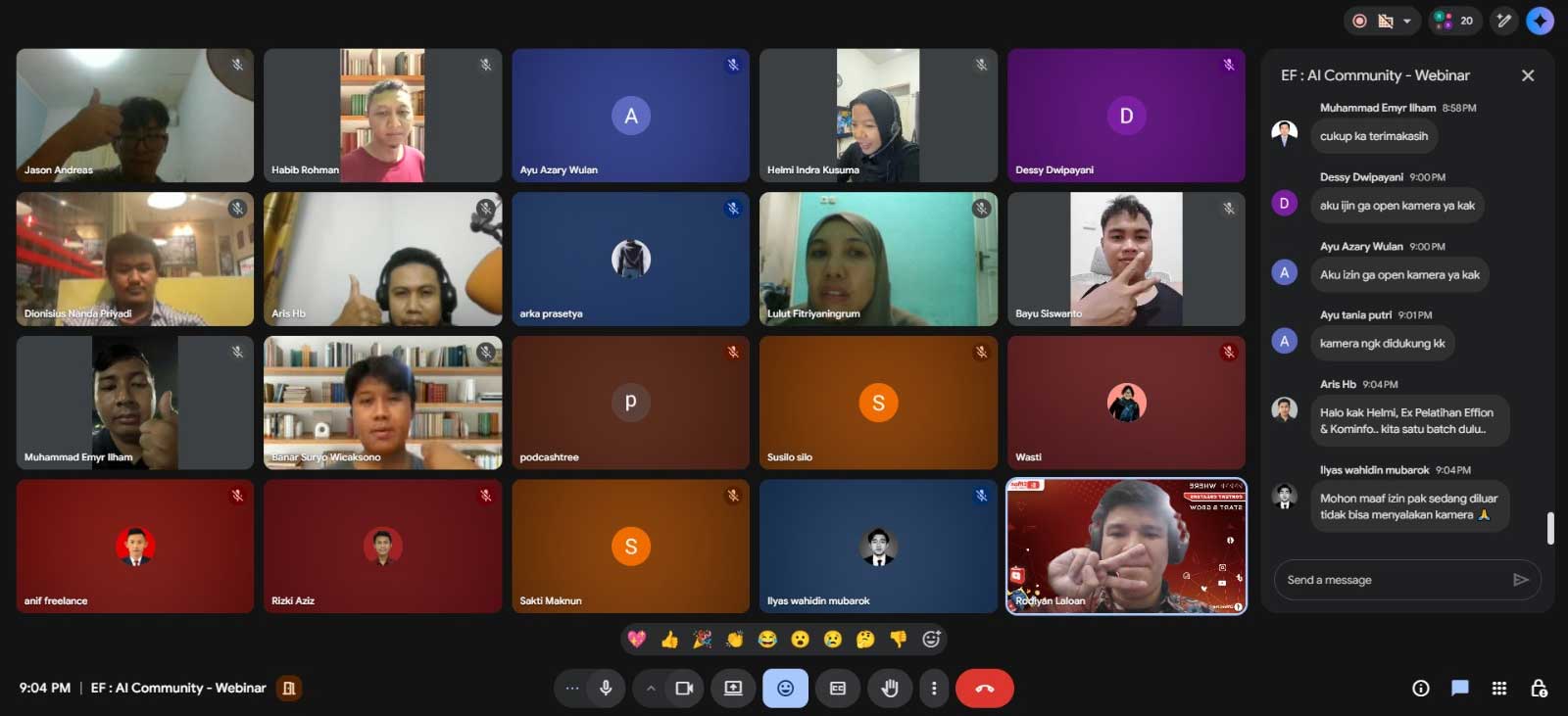 Dokumentasi webinar Effion 10