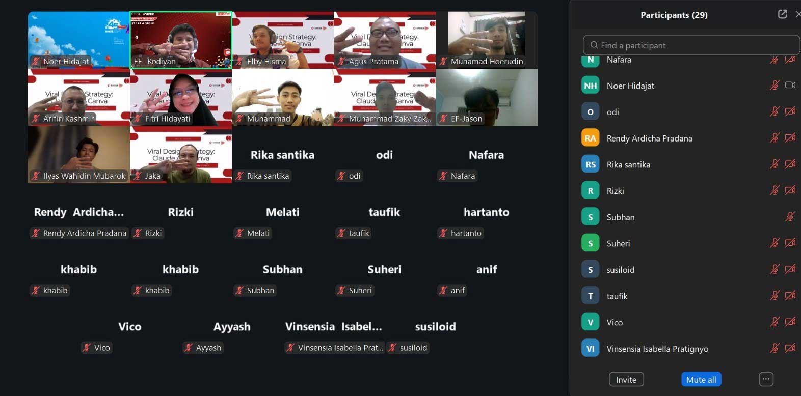 Dokumentasi webinar Effion 11