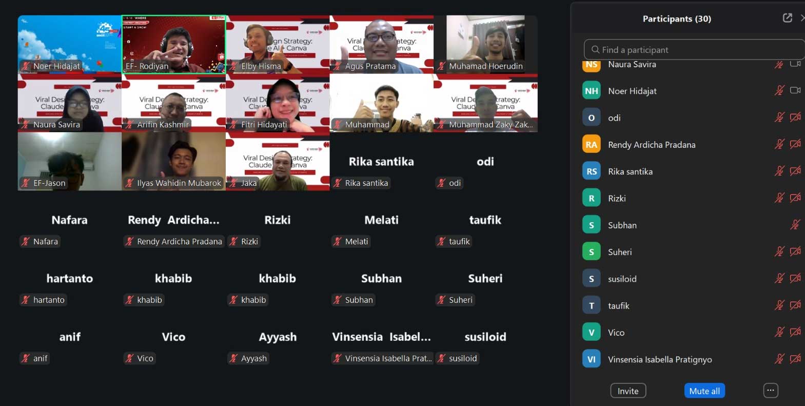 Dokumentasi webinar Effion 9